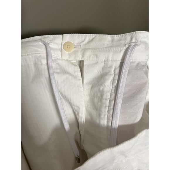Prada White Logo Shorts - Men’s Size 50 Italian - EUC - AUTHENTIC - Picture 12 of 16